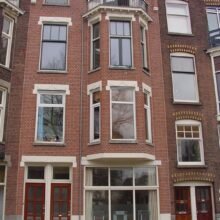 Gerenoveerde gevels op de Bergselaan in Rotterdam